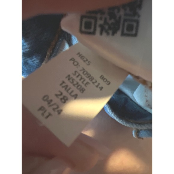 Madewell High Rise Wide Leg Distressed Jeans Light Wash Blue 100 Cotton Sz 31 - Picture 4 of 7